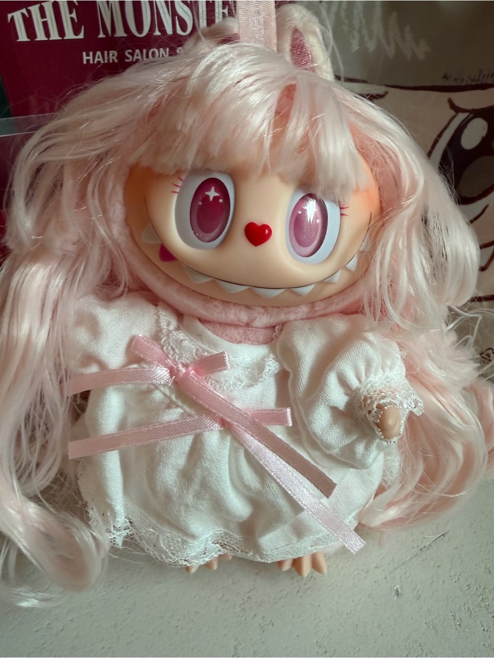 ‘Velvet Moon’ Pop Mart The Monsters Hair Salon Series Plush Pendant - Picture 2 of 7
